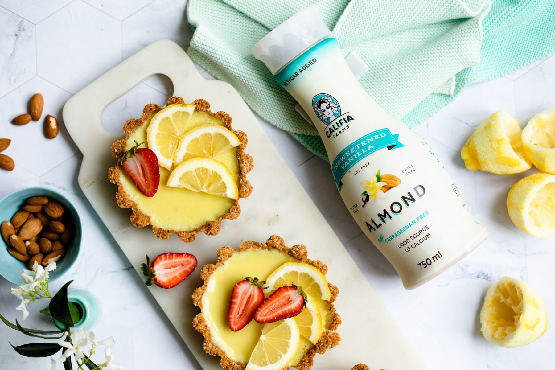 Vegan lemon tart Lemon tarts