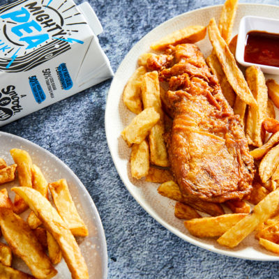Vegan fish and chips