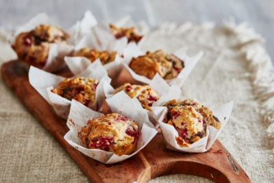 Raspberry, Chocolate & Almond M*lk Muffins