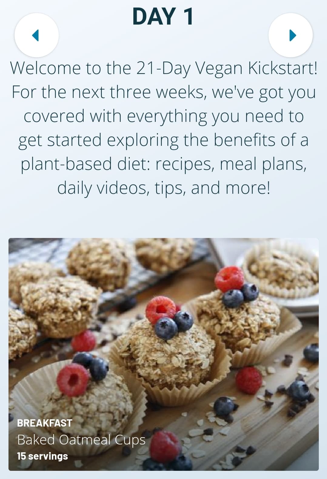 21 Day Vegan Kickstart App
