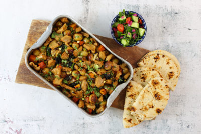 Persian What the Cluck with potatoes, prunes and pumpkin