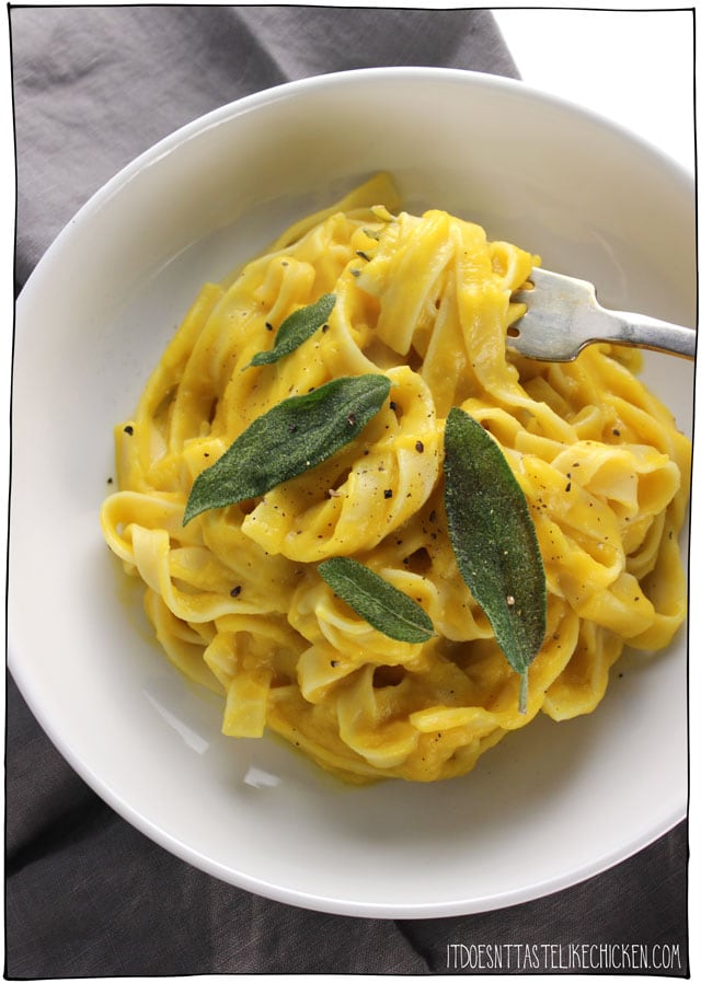 Easy Vegan Butternut Squash Pasta 
