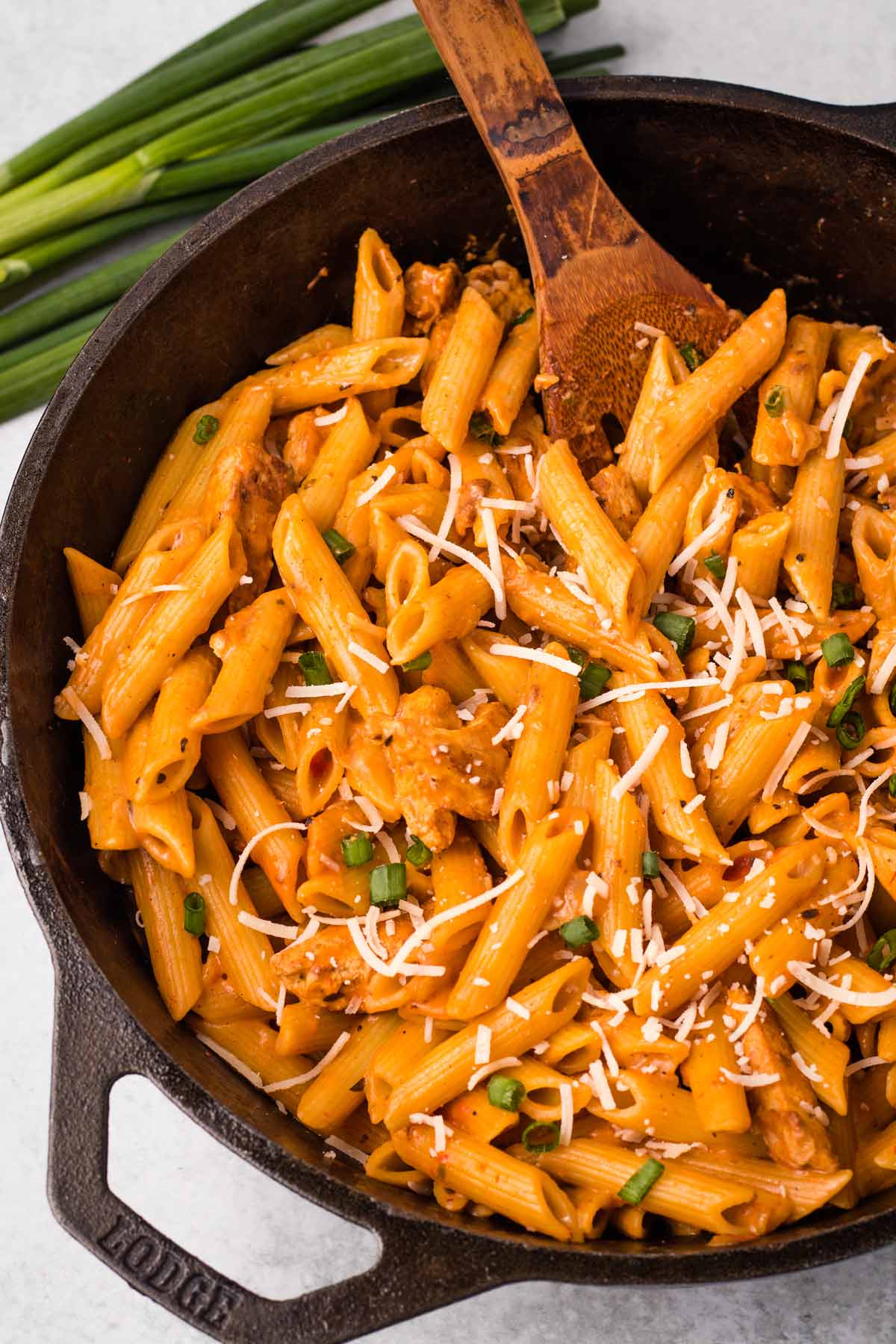 Vegan One Pot Cajun Chicken Pasta