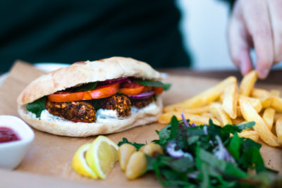 Sandwich with vegan Kofta