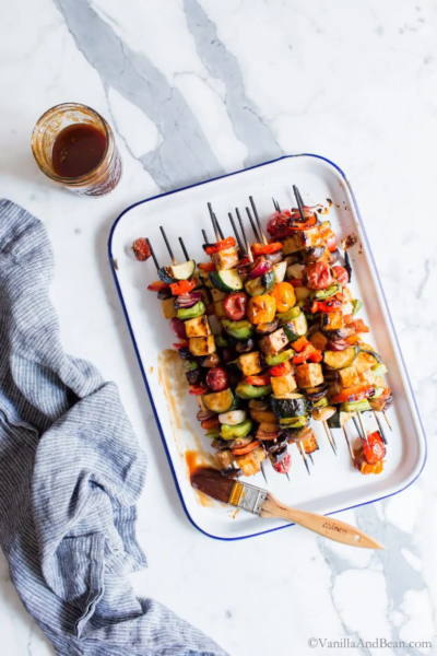 Vanilla & Bean Tofu Skewers