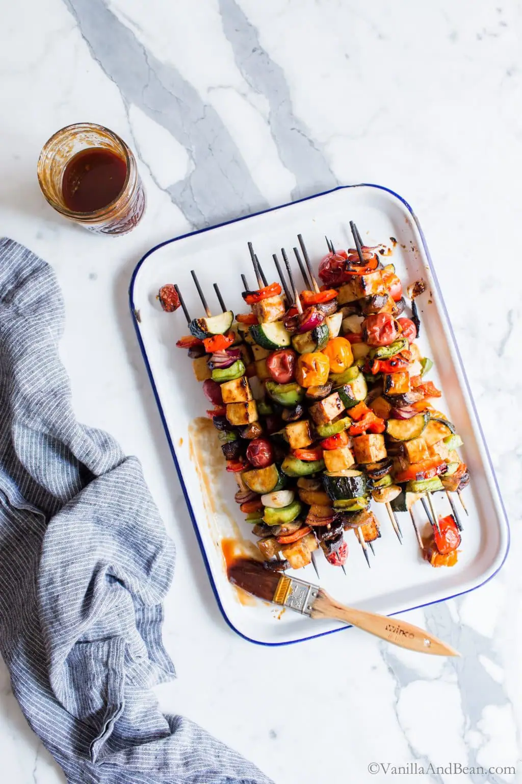 Vanilla & Bean Tofu Skewers