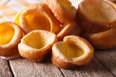 Homemade vegan Yorkshire puddings