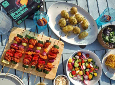 Like Breaded Chicken BBQ Skewers