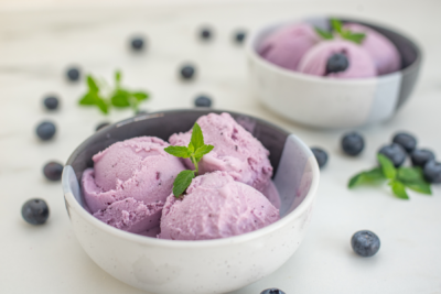 Banana Blueberry Ice Cream
