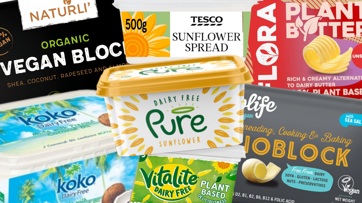 Dairy free margarine and butter