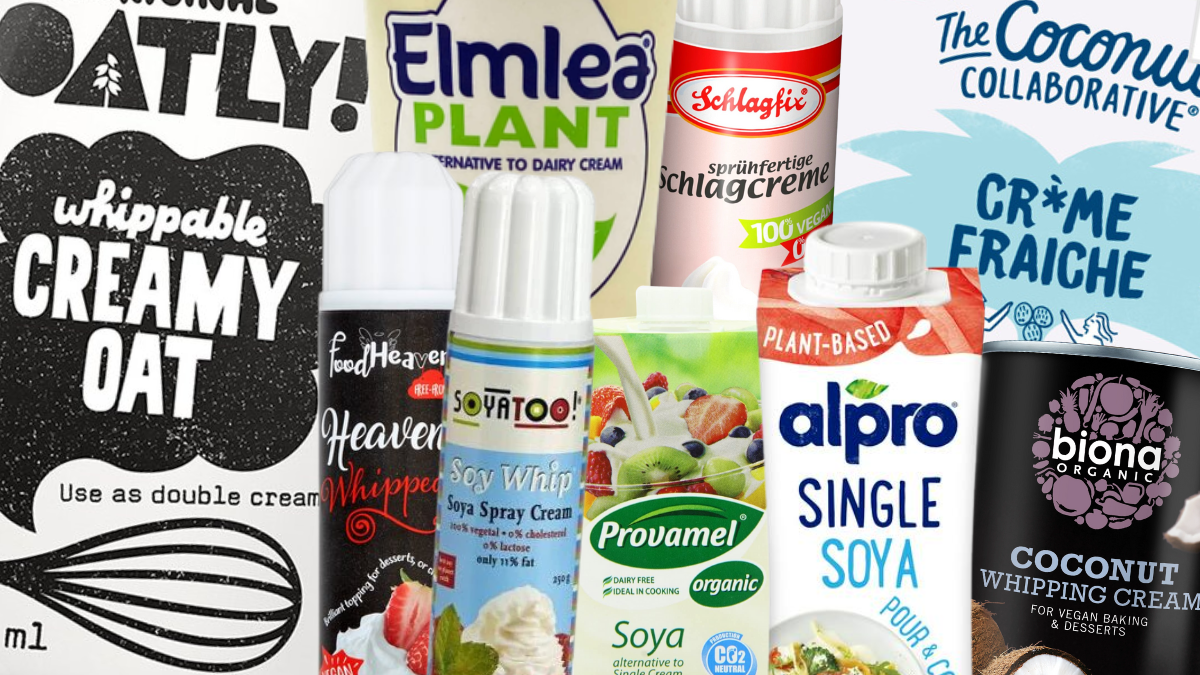 Vegan Dairy Free Cream & Whipped Cream