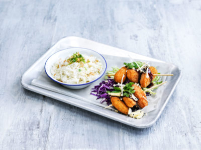 vegan nuggets platter