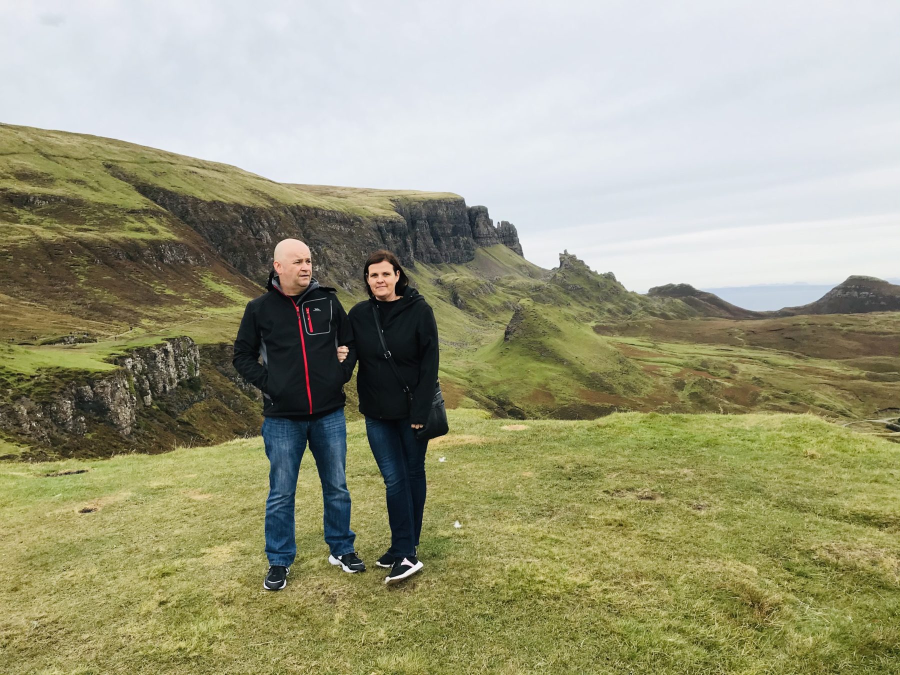 Maria with husband Dez, who joined her on her vegan adventure
