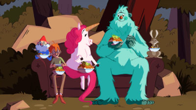 Veganuary - Bigfoot - Sofa scene