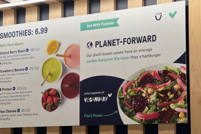 Just Salad Menu Board