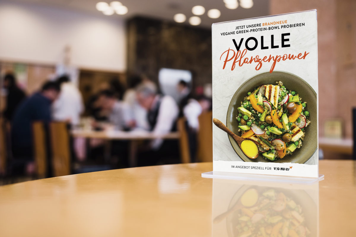 Veganes Angebot in einem Betriebsrestaurant