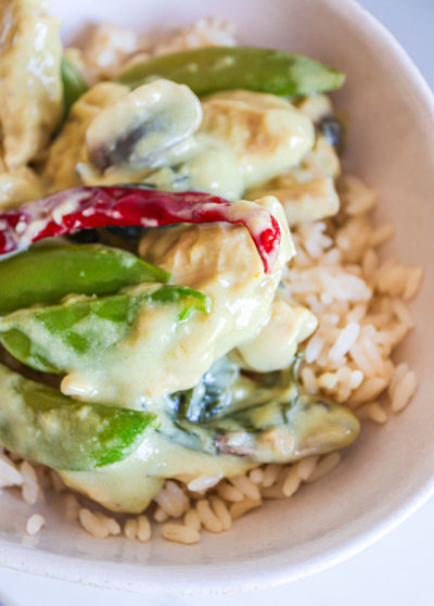 Vegan Green Thai Chicken Curry