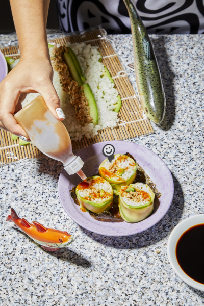 Avocado Tuna Sushi Rolls