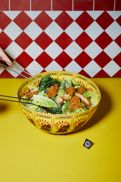 Vegan Chicken Caesar Salad