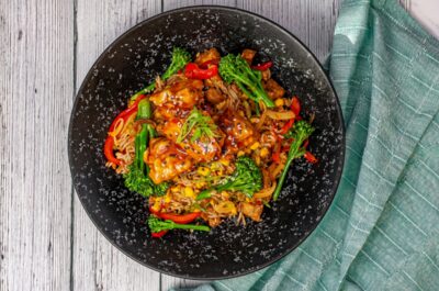 Sweet and Sour Airfried Tofu