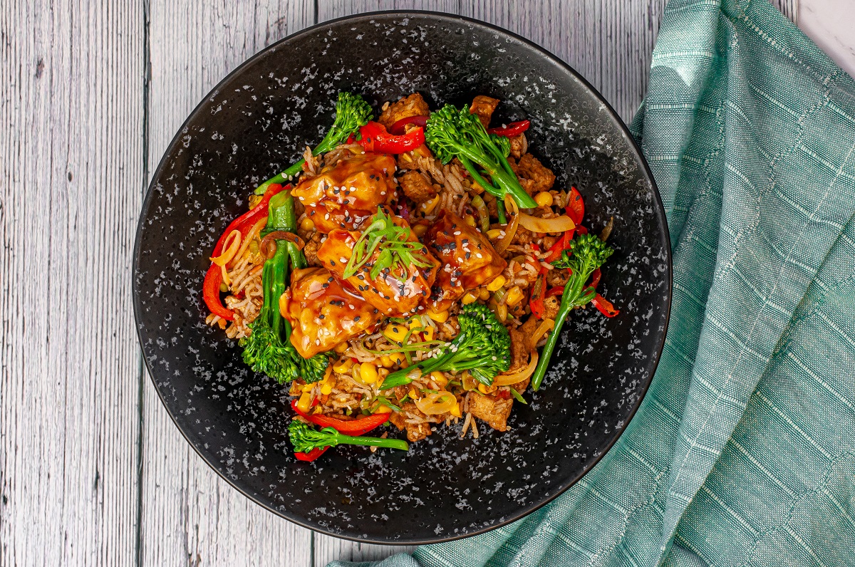 Sweet and Sour Airfried Tofu