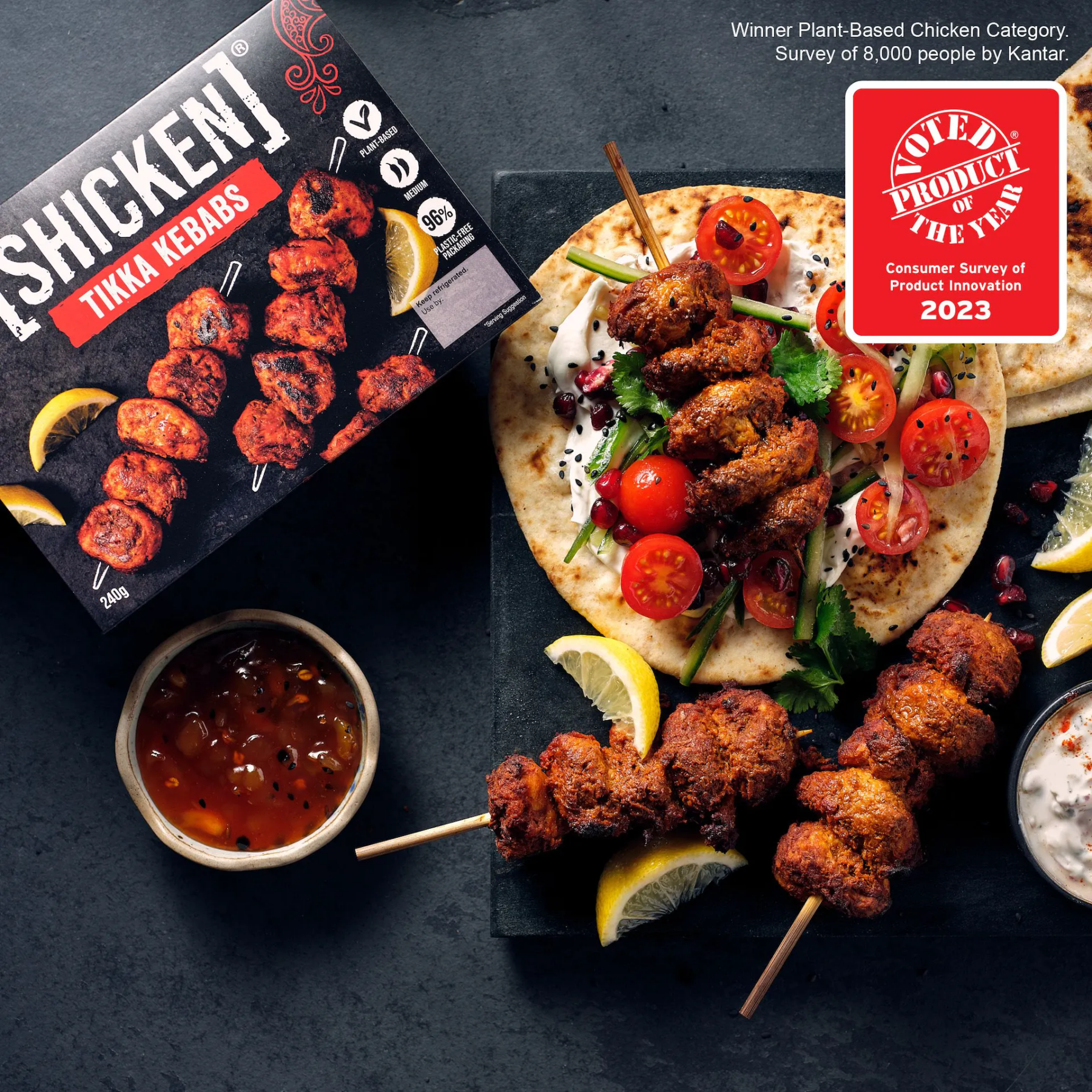 Shicken Vegan Tikka Kebabs
