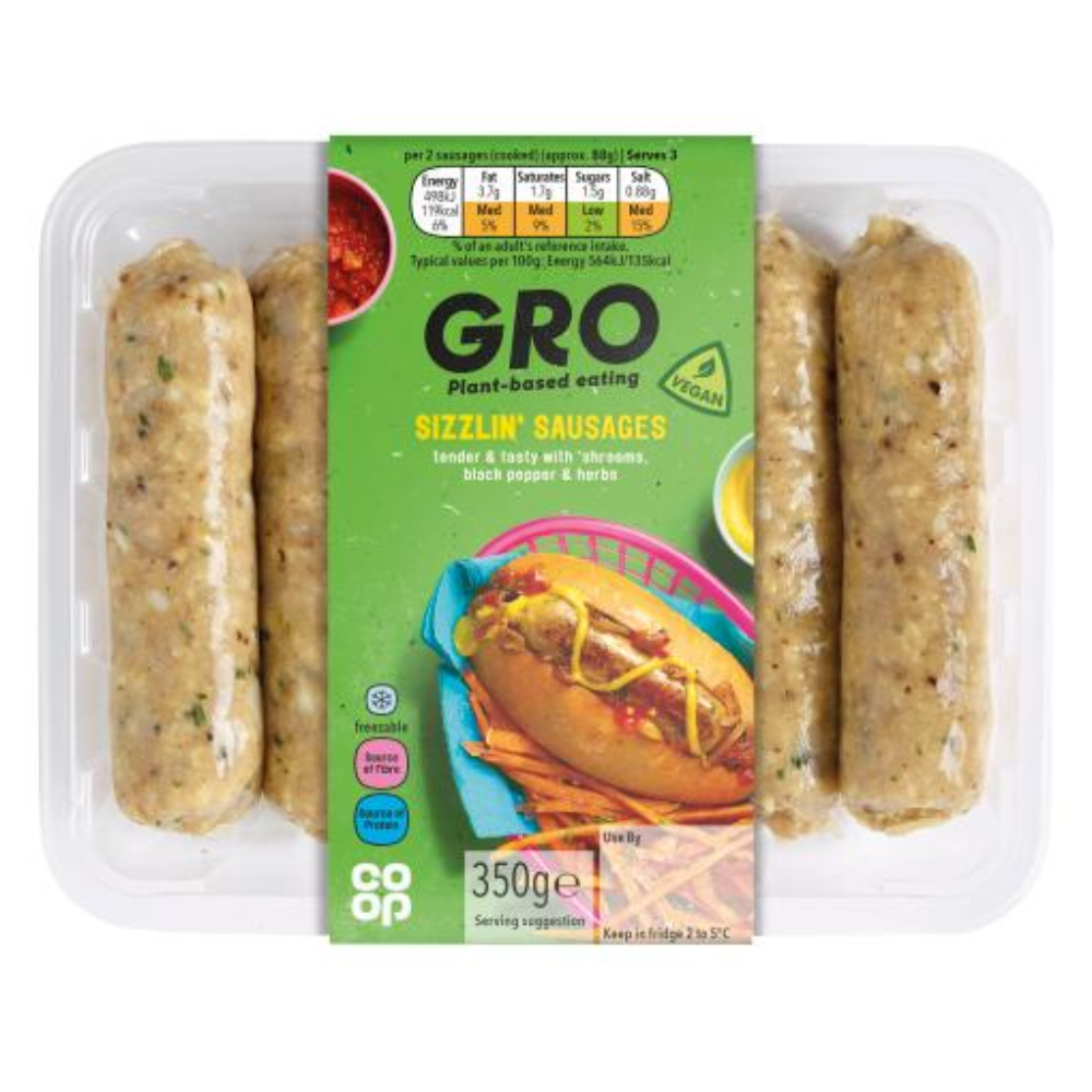 GRO by Co-Op Sizzlin' Sausages