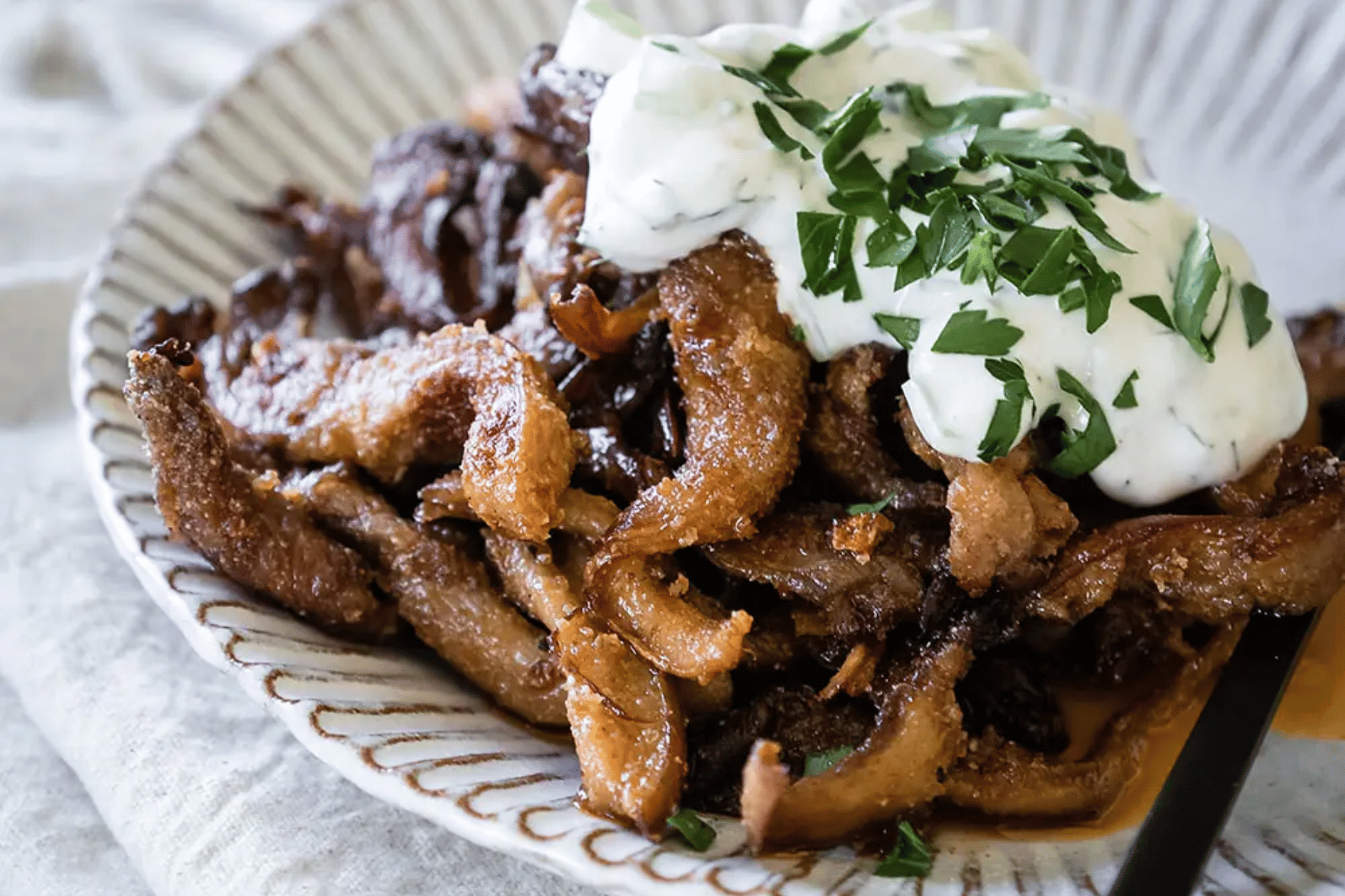 Veganes Gyros aus Austernpilzen von Stina Spiegelberg