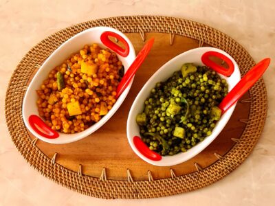 spinach and tomato sabudana