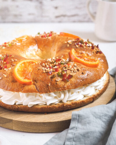 Roscón de reyes vegano