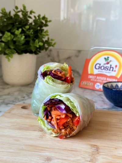 Giant rice paper rolls