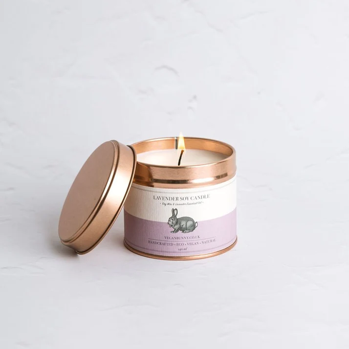 Vegan Bunny lavender scented candle