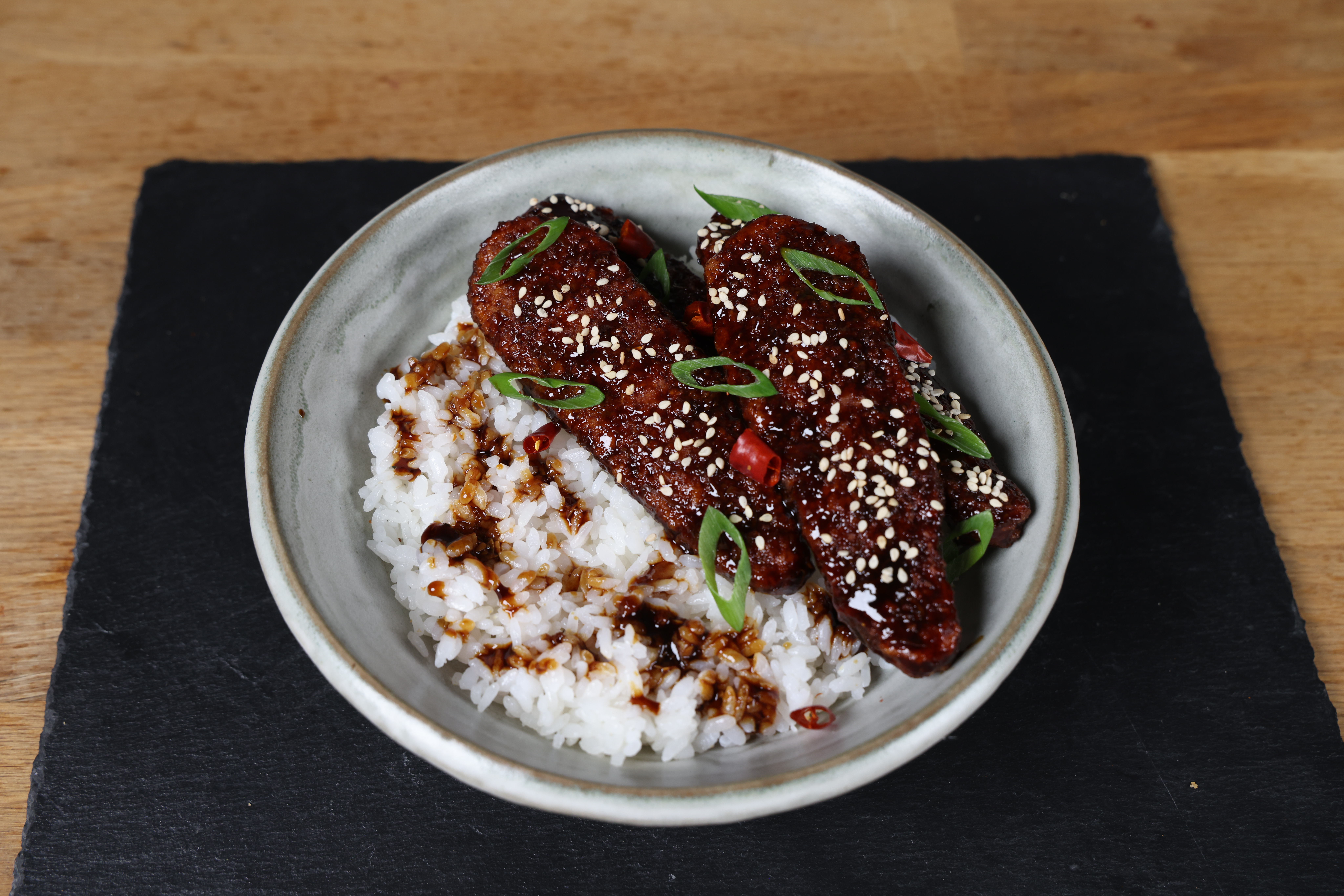 Honey Garlic BBQ Tenders on a plate