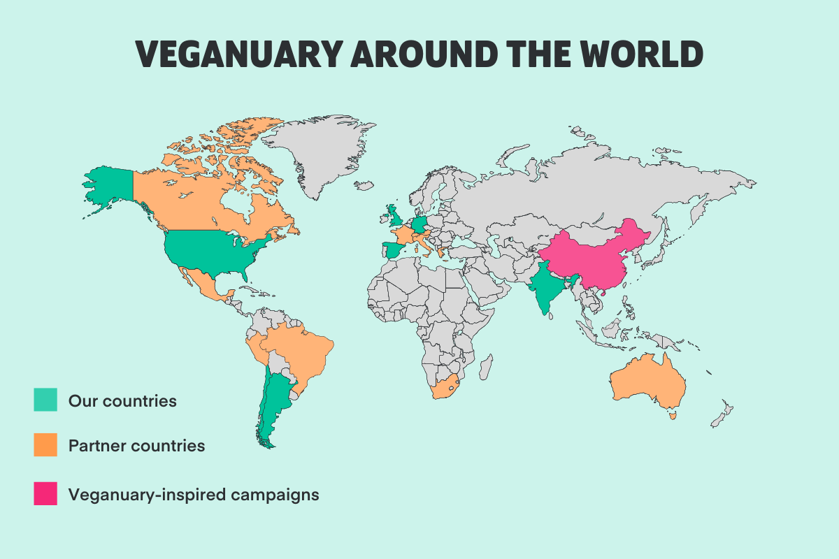 Veganuary around the world 2025