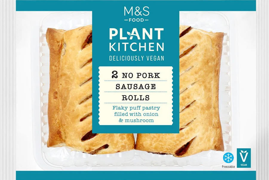 M&S Plant Kitchen No Pork Sausage Rolls
